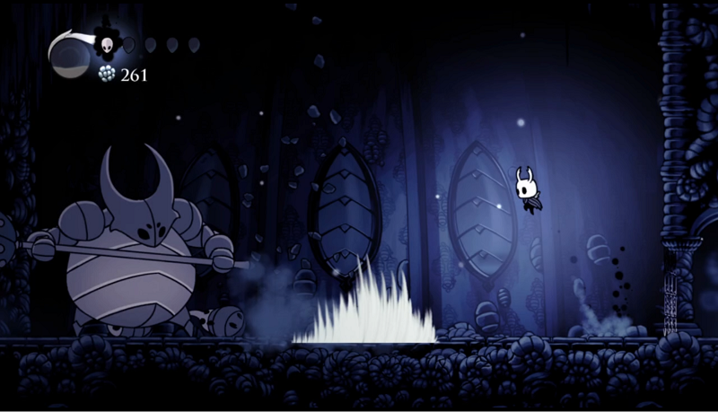 the false knight's main attack in Hollow Knight