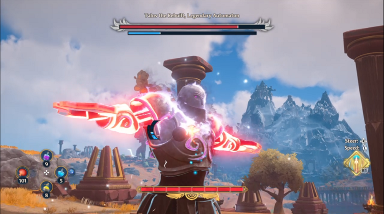 How to Beat Talos the Rebuilt Legendary Automation in Immortals Fenyx Rising