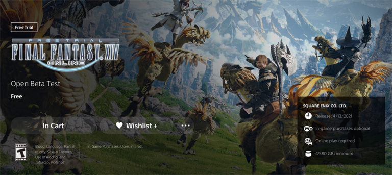 Final Fantasy XIV PS5 Beta Upgrade