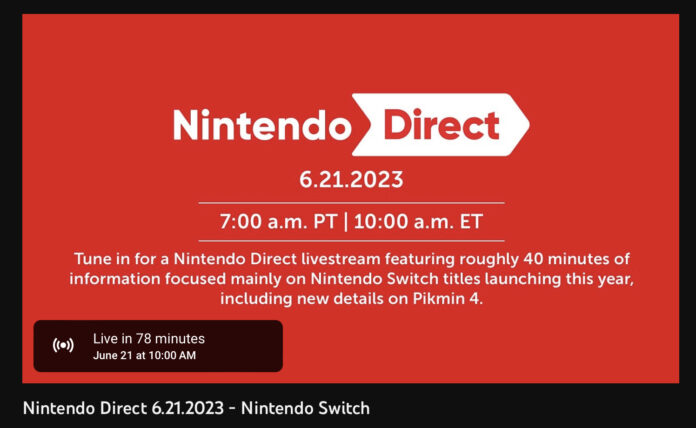 Nintendo Direct Event