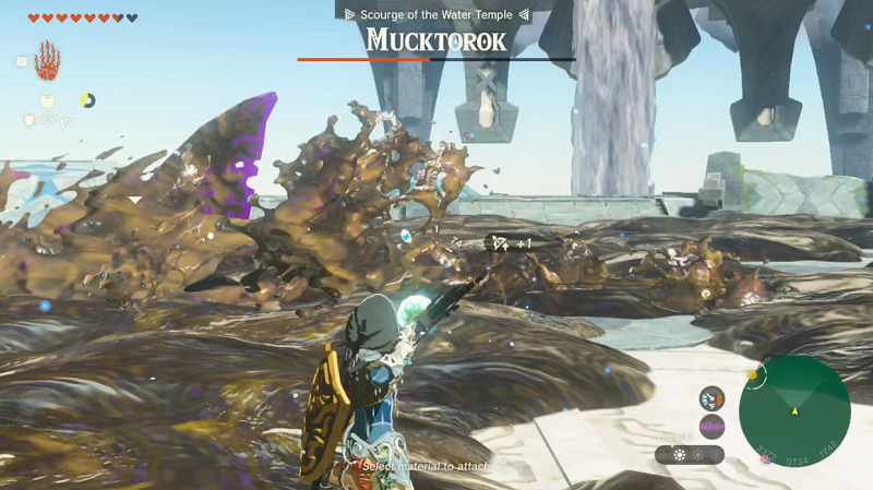 how to beat mucktorok water temple boss
