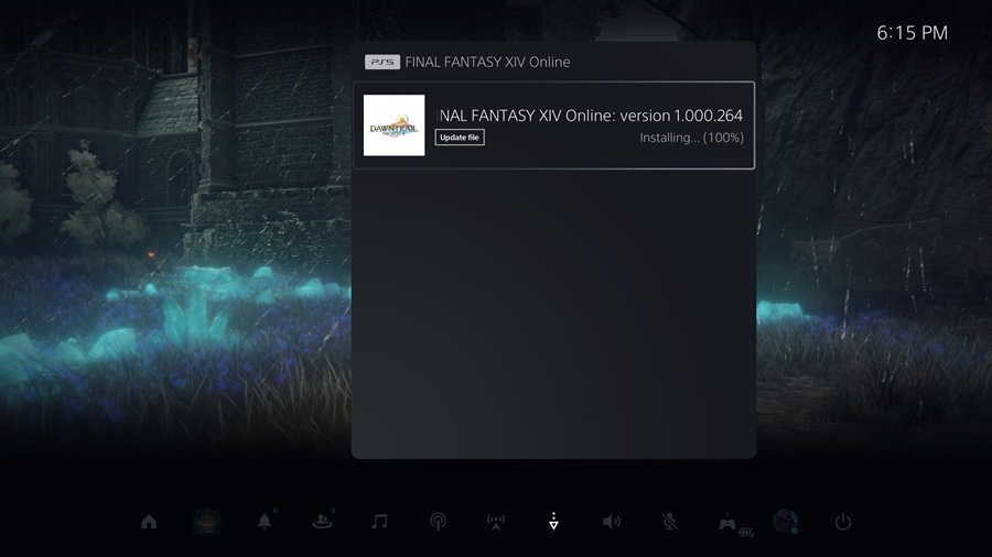 ff14 dawntrail update file installed